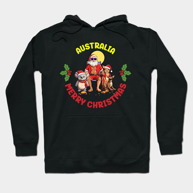 Australian Christmas Hoodie by BishBashBosh